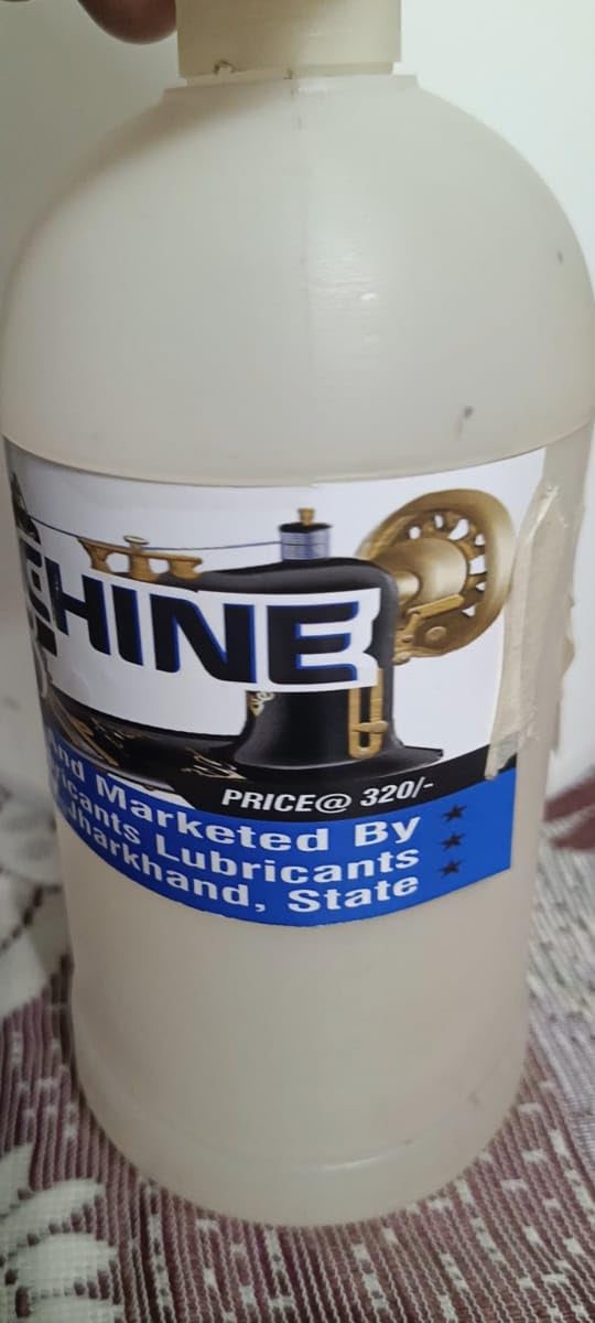 SCL Steel City Sewing Machine Oils, 1 Litre Oil Dispenser Sewing Machine Plastic Bottle with Long Angled Spout for Car/Bike/Kitchen/Sewing Machine