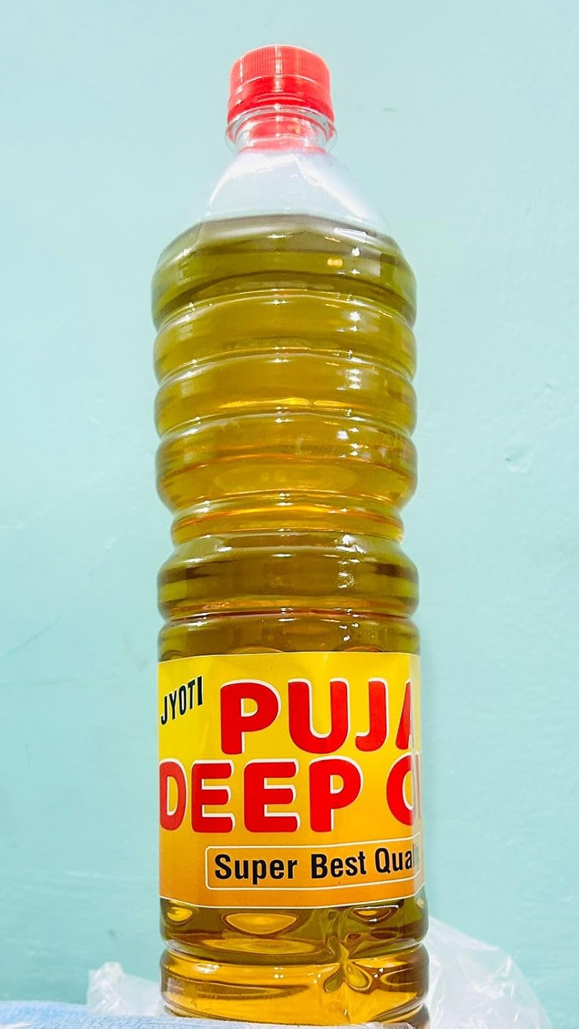 Puja Oil for for Daily puja, Festivals, Havan, Spiritual Puja Long Lasting Deepam Oil For Daily Pooja Items1 L