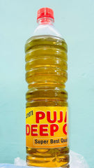 Puja Oil for for Daily puja, Festivals, Havan, Spiritual Puja Long Lasting Deepam Oil For Daily Pooja Items1 L
