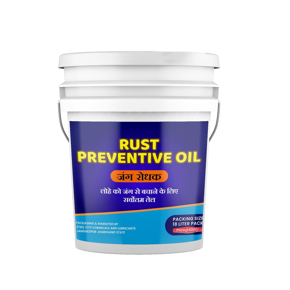 SCL Steel City Lube Rust Preventive Oil, for Ball Bearings, Bikes, Gardening Tools, Factory Machines All Type of Iron Tools,18 Litre