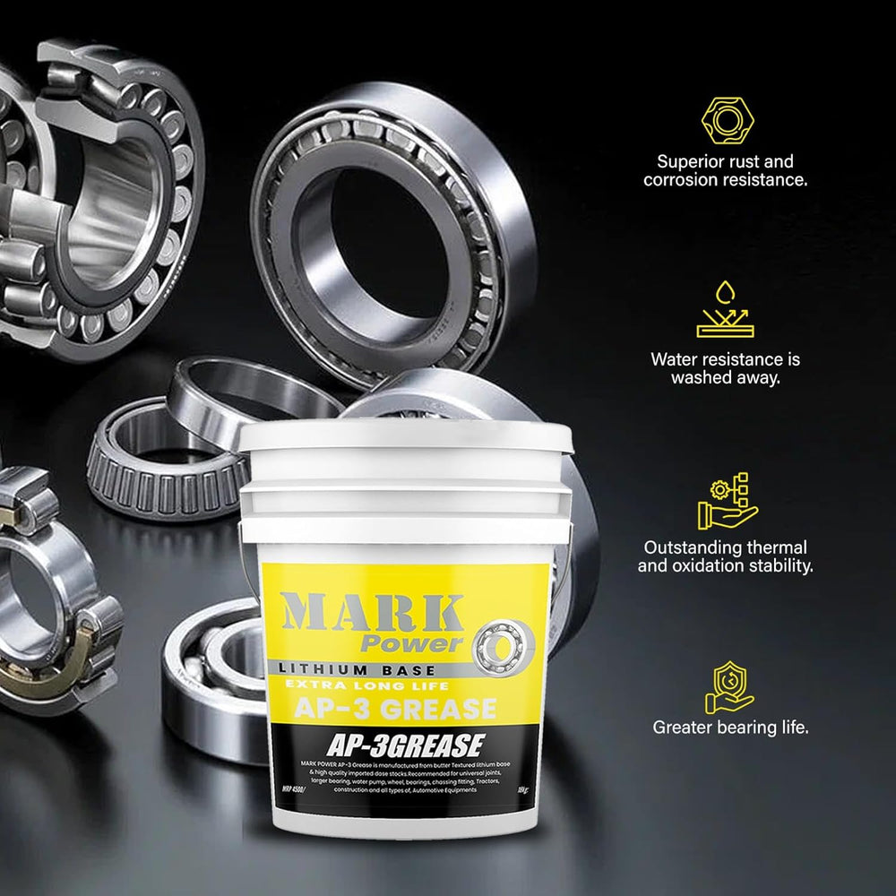 SCL Steel City Lube AP 3 Grease Packing, 18 kg Grease multi purpose | Long Lasting Lubricant For Cars, Buses, Trucks, 2 Wheeler, 3 Wheeler, Agriculture & Construction