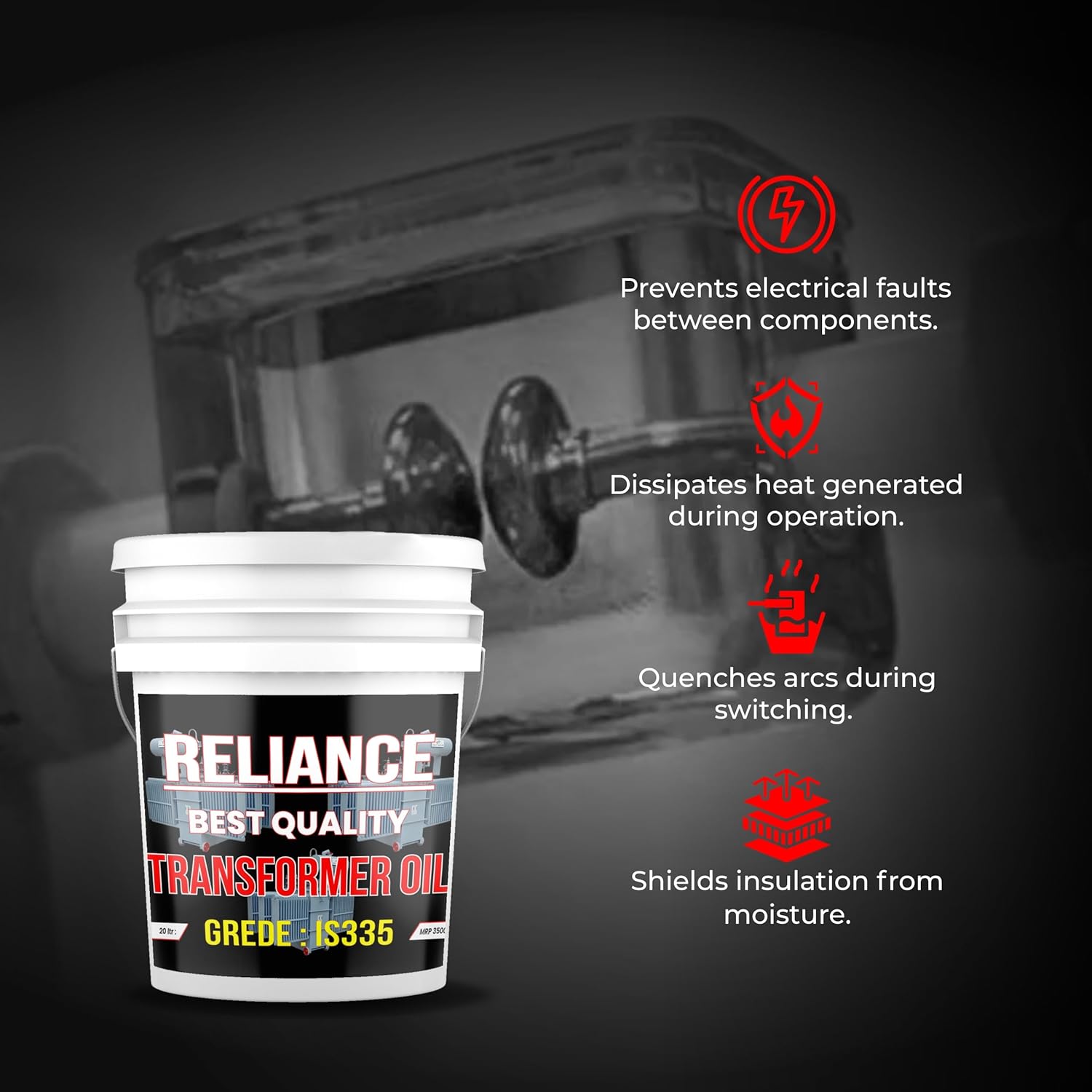 SCL Steel City Lube Transformer Oil, 20 Liter Insulating Or Dielectric Oil For Transformers And Electrical Equipment To Insulate, Cool, And Protect The Internal Components