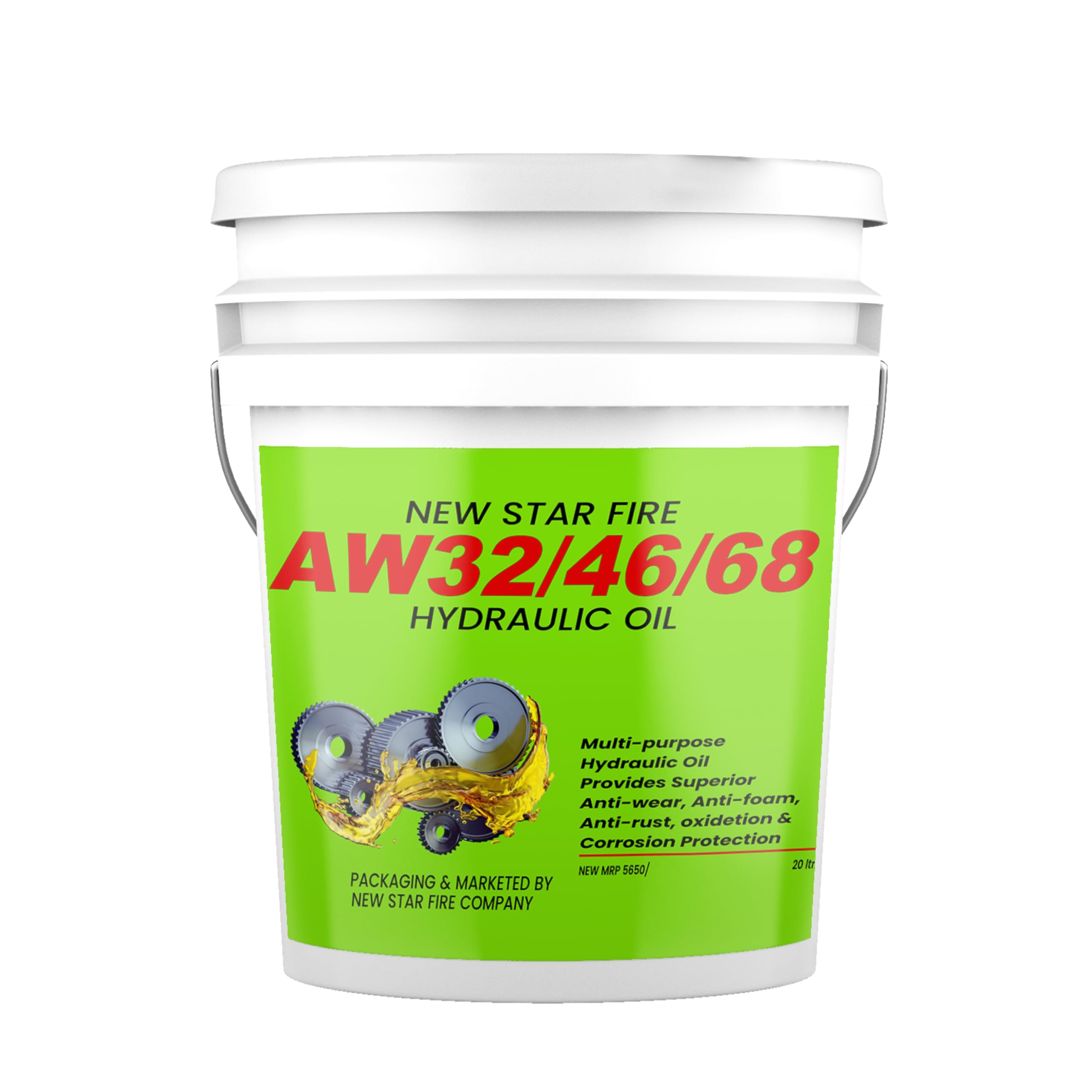 SCL Steel City Multipurpose Hydraulic Oil for Compatible JCB Machines, 20 Litres, for Heavy Machinery and Construction Equipment (AW100/150/220)