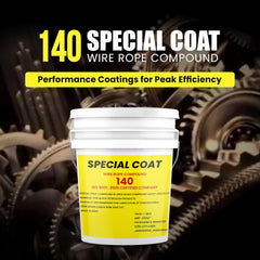 SCL Steel City Lube Wire Rope Cardium Compound Packing, Gear Compounds Heavy Viscous, Adhesive - Cardium Compound 18 kg Bucket for Crane Wire Ropes