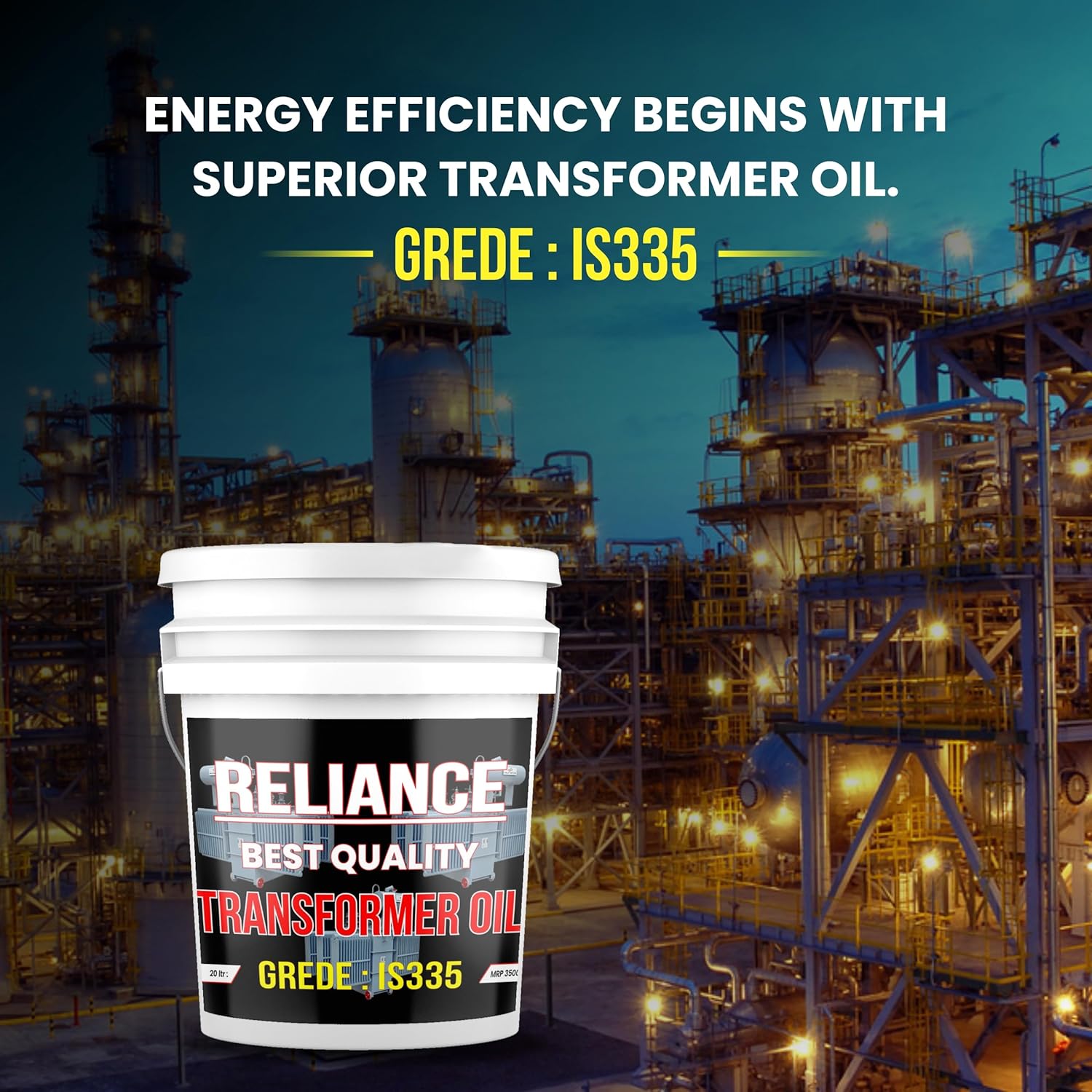 SCL Steel City Lube Transformer Oil, 20 Liter Insulating Or Dielectric Oil For Transformers And Electrical Equipment To Insulate, Cool, And Protect The Internal Components