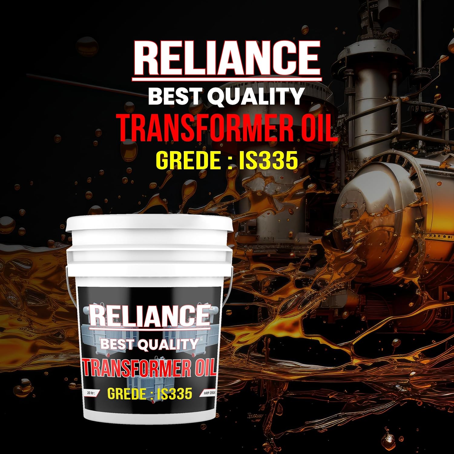 SCL Steel City Lube Transformer Oil, 20 Liter Insulating Or Dielectric Oil For Transformers And Electrical Equipment To Insulate, Cool, And Protect The Internal Components